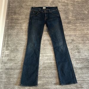 Bootcut darker denim by Hudson jeans